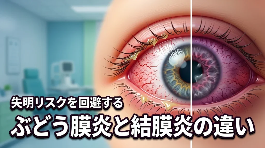 放置は危険！ぶどう膜炎と結膜炎の違いを理解して失明リスクから目を守る方法