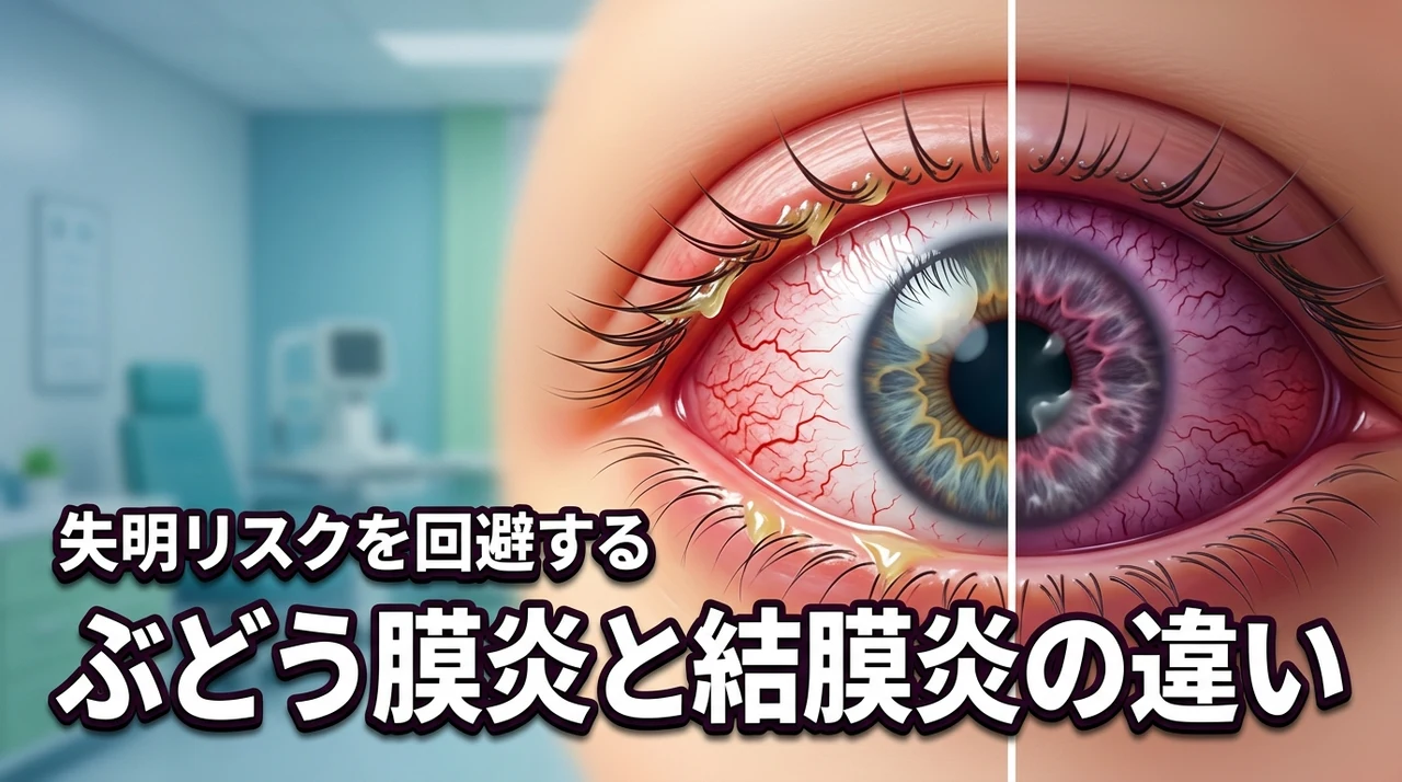 放置は危険！ぶどう膜炎と結膜炎の違いを理解して失明リスクから目を守る方法