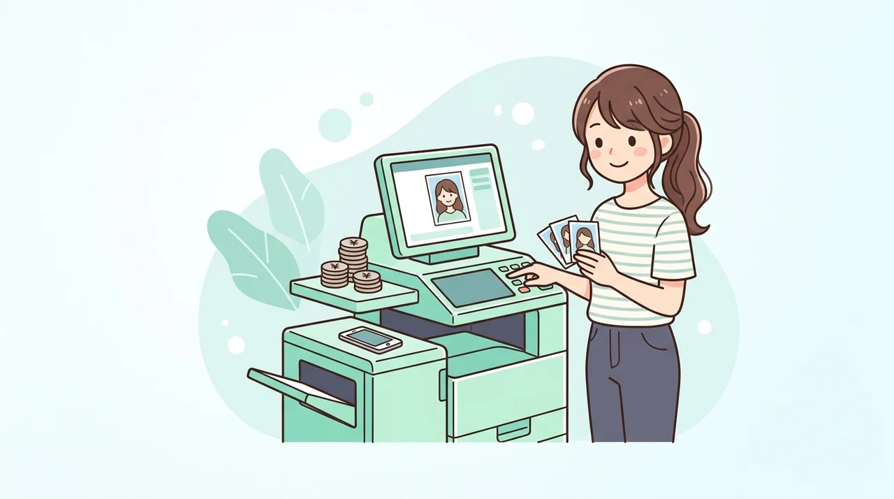 格安30円で証明写真を印刷する具体的な手順
