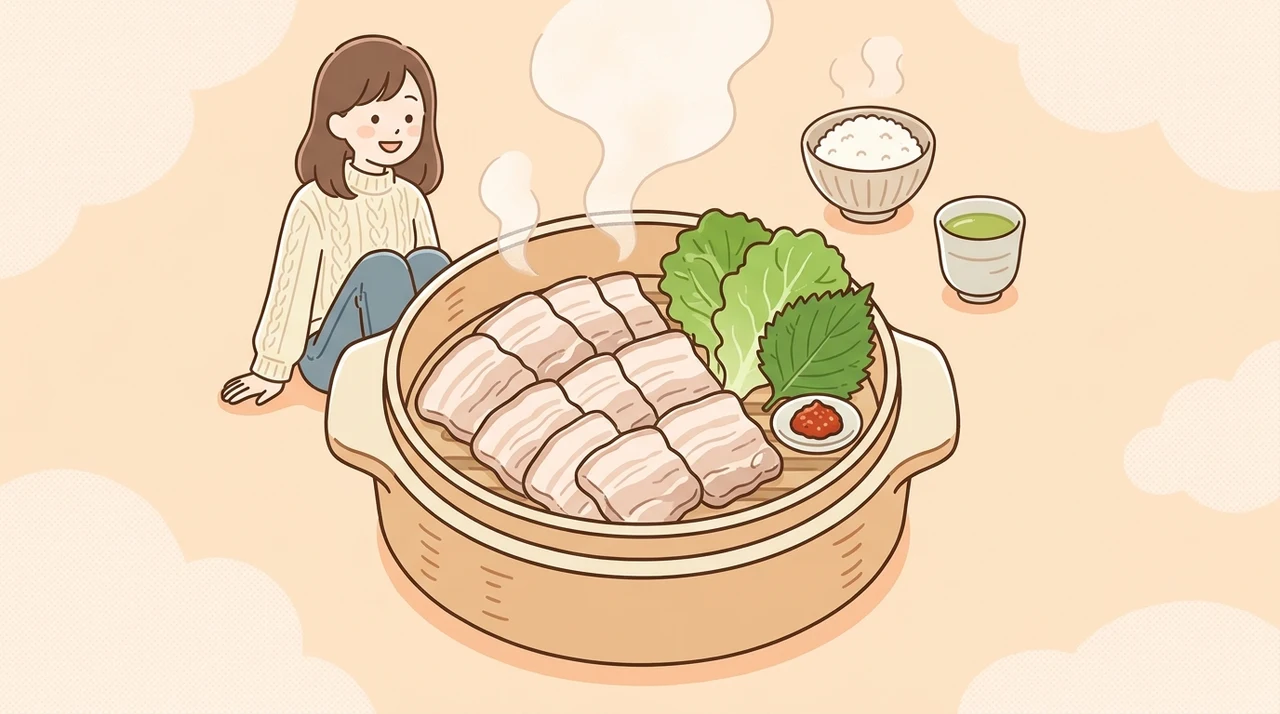 蒸し豚とポッサムのおすすめの食べ方