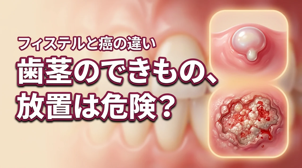 歯茎の白いできものが不安な方へ!フィステルと癌の違いと放置するリスクを解説