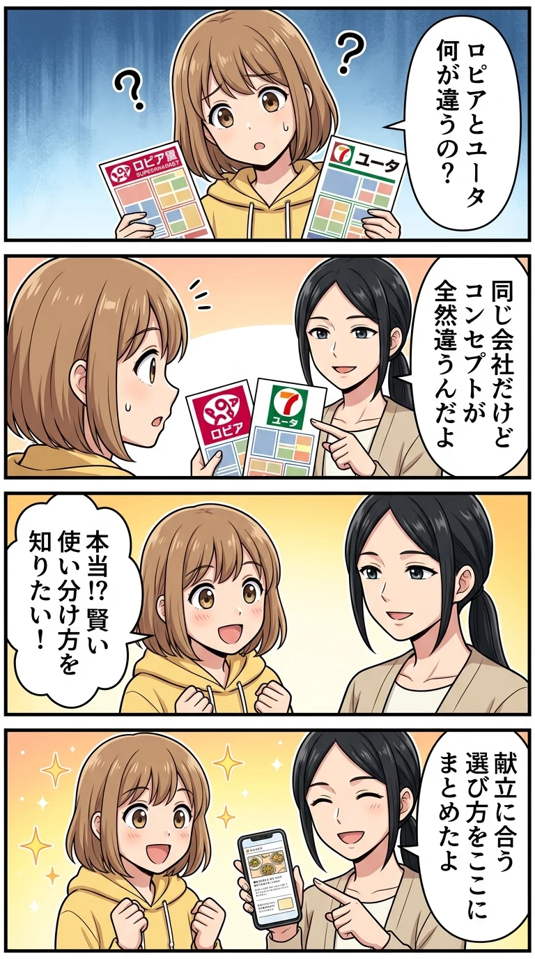 ユータカラヤ ロピア 違い