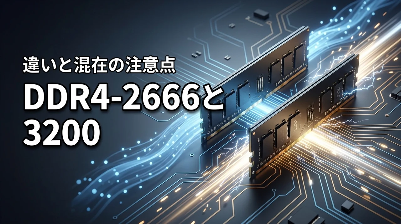 ddr4-2666とddr4-3200の違いは？互換性や混在の注意点をプロが解説