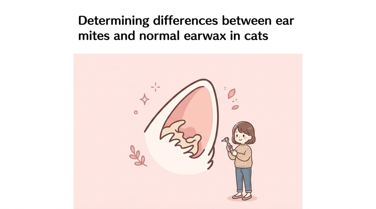 猫の耳ダニと通常の耳垢の決定的な違い