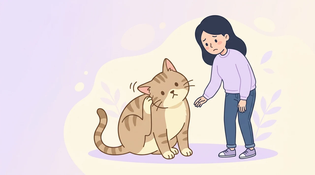 耳ダニ感染が疑われる猫の行動サイン