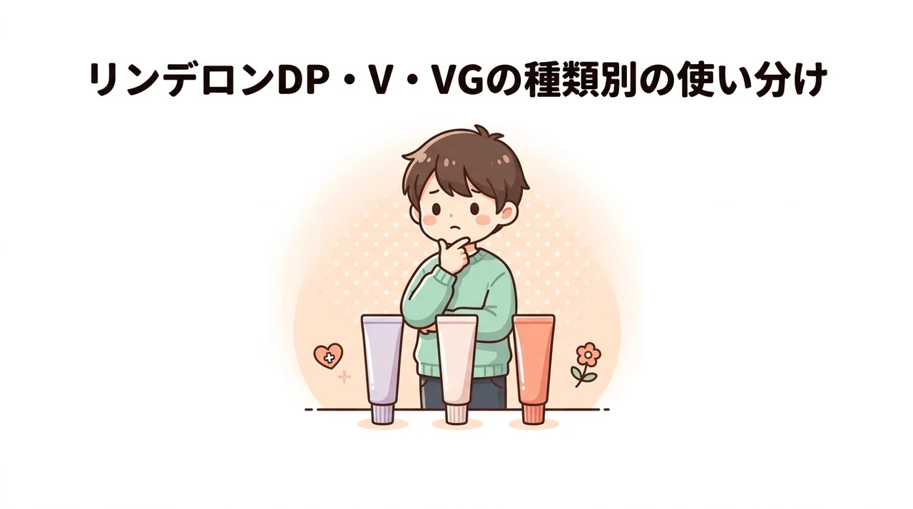 リンデロンDP・V・VGの種類別の使い分け