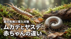 毒があるのはどっち？ムカデとヤスデの赤ちゃんの違いを知って侵入を防ぐ方法