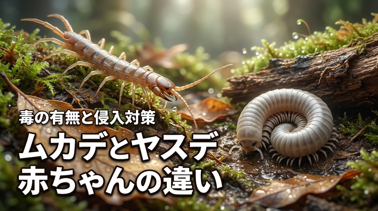 毒があるのはどっち？ムカデとヤスデの赤ちゃんの違いを知って侵入を防ぐ方法