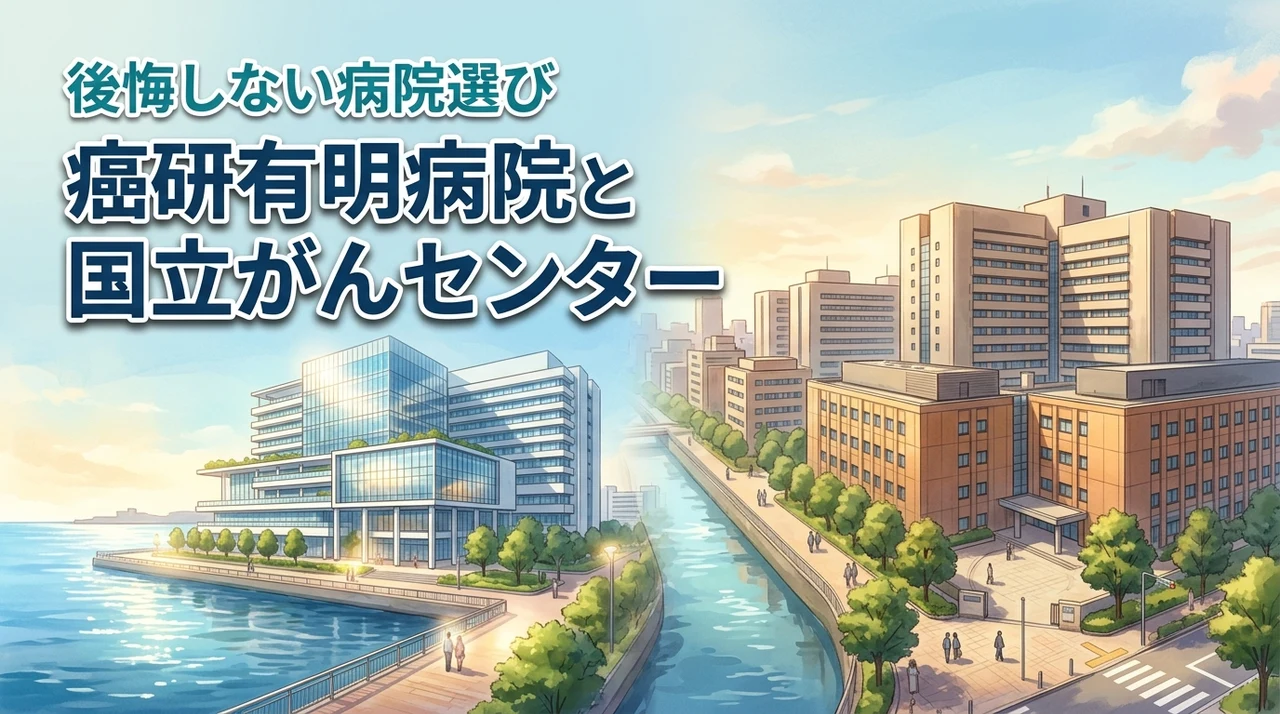 最適な治療先は？癌研有明病院と国立がんセンターの違いを知って後悔しない病院選びを