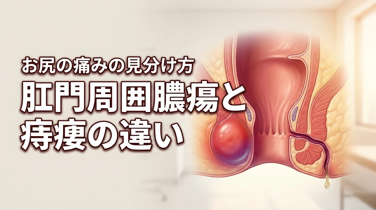 お尻の痛みは校門周囲膿瘍か痔瘻か？その違いと見分け方を専門医が分かりやすく解説