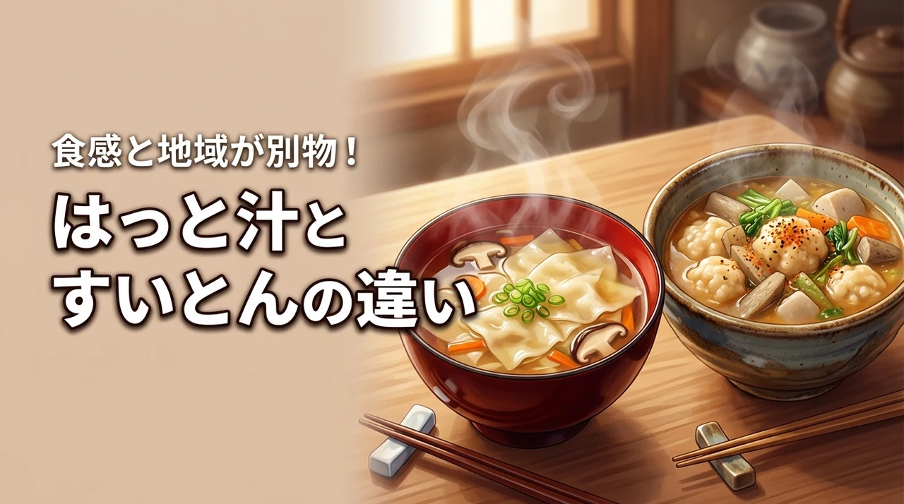 【はっと汁とすいとんの違い】実は食感と地域が別物！由来から作り方まで徹底紹介