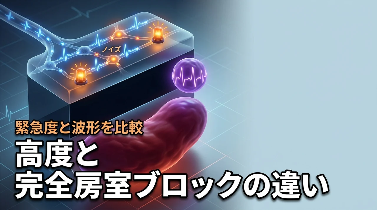 高度房室ブロックと完全房室ブロックの違いで迷う方へ！緊急度と心電図波形を比較