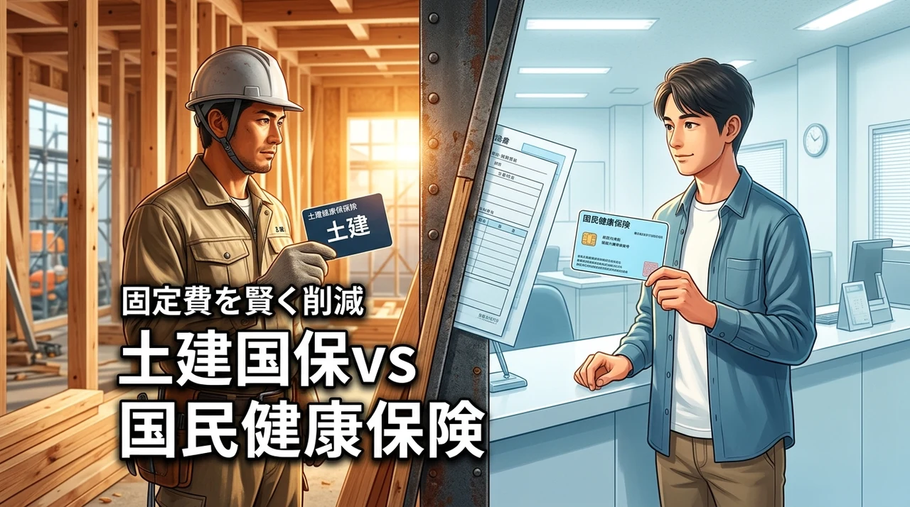 【土建国保と国民健康保険の違い】を知って固定費削減!どっちがお得か徹底検証