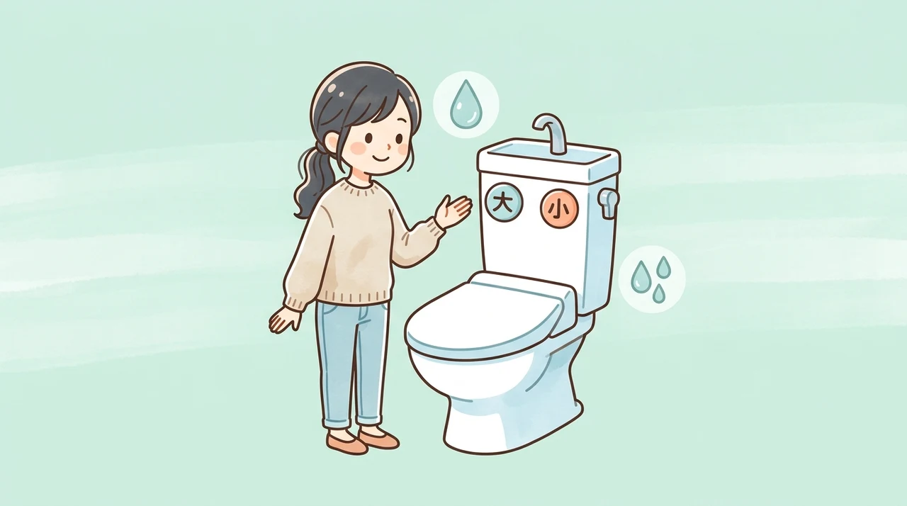 トイレの大と小レバーの違いと使い分け