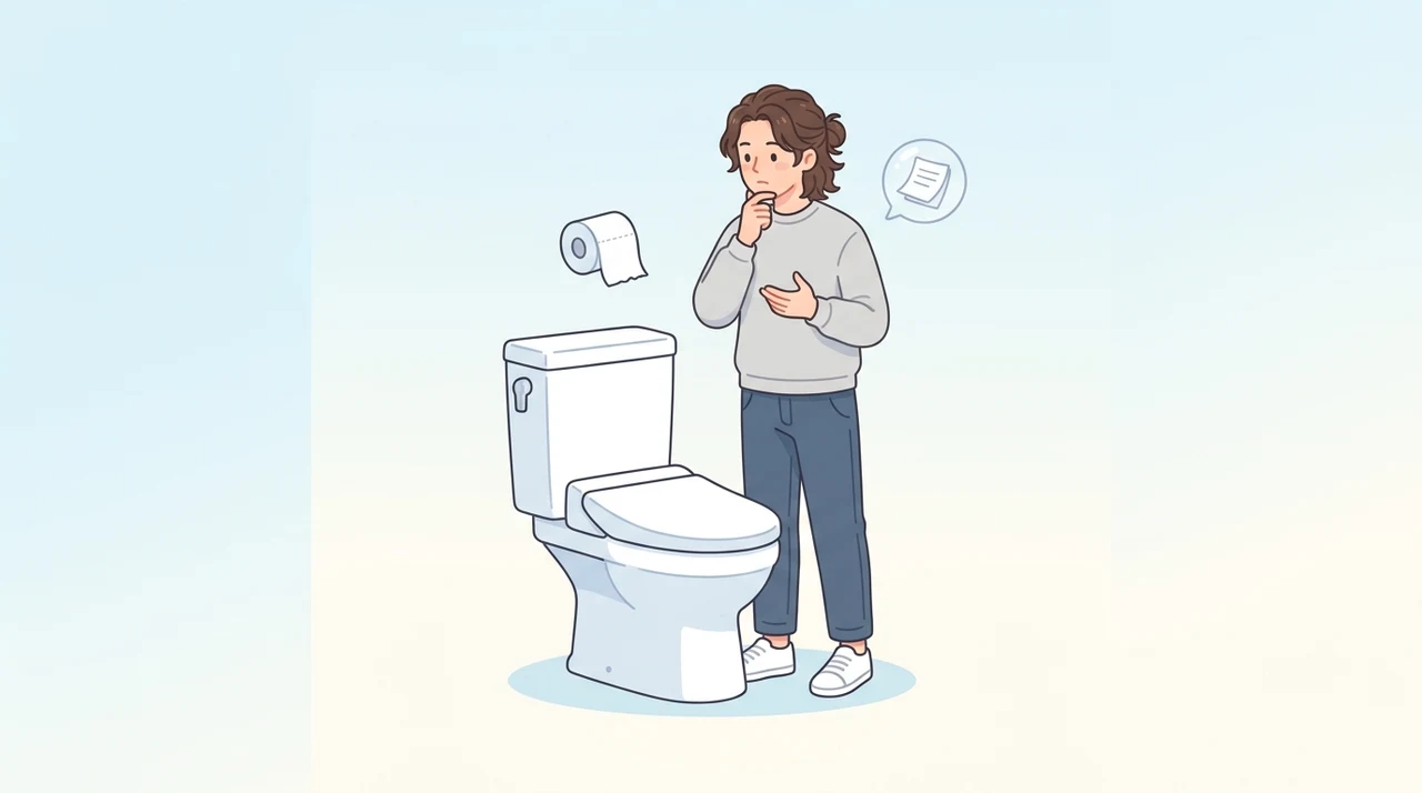 小洗浄でトイレットペーパーを流す基準