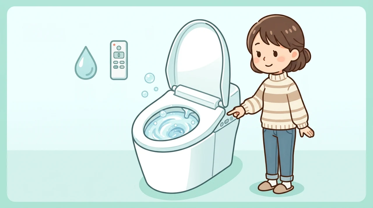 最新トイレの洗浄機能と操作方法