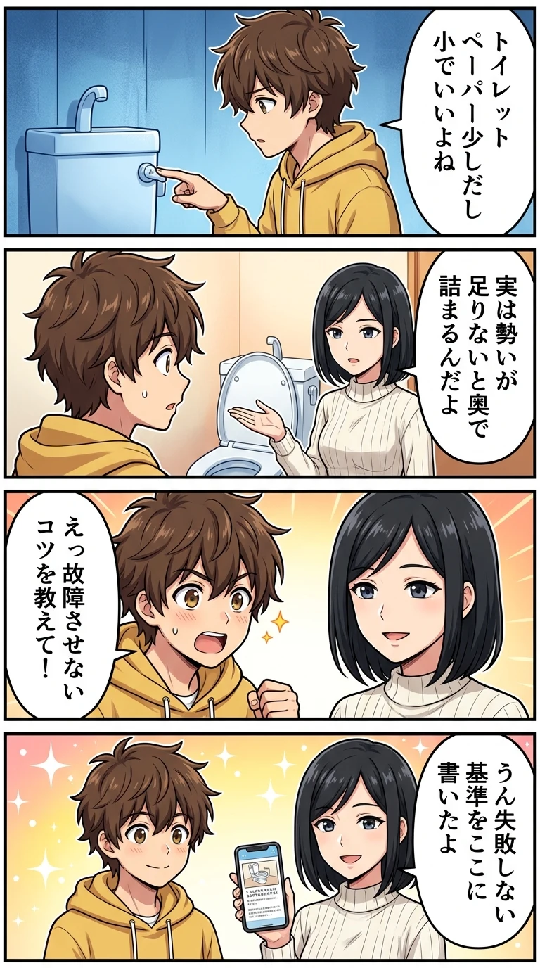 トイレ 大小 違い