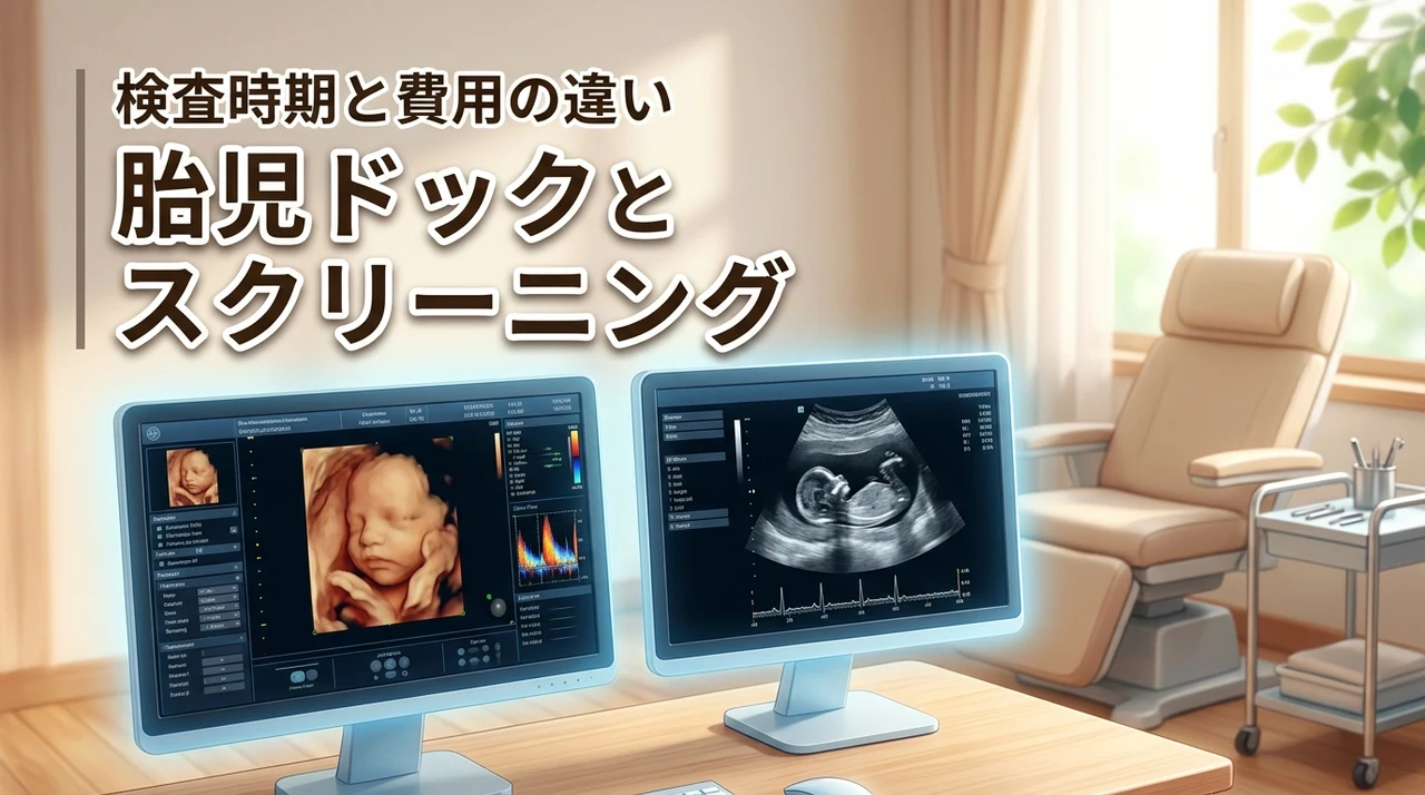 【胎児ドックとスクリーニングの違い】検査時期や費用を比較して後悔しない出産準備を