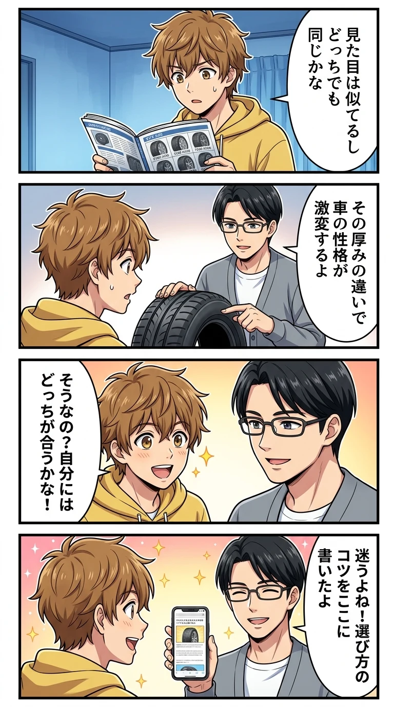 扁平率 40 45 違い
