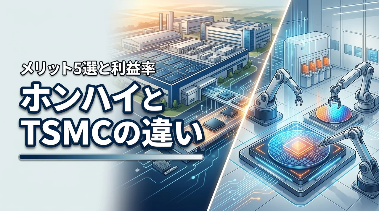 ホンハイとtsmcの違いを徹底比較！投資のメリット5選と利益率の差を整理