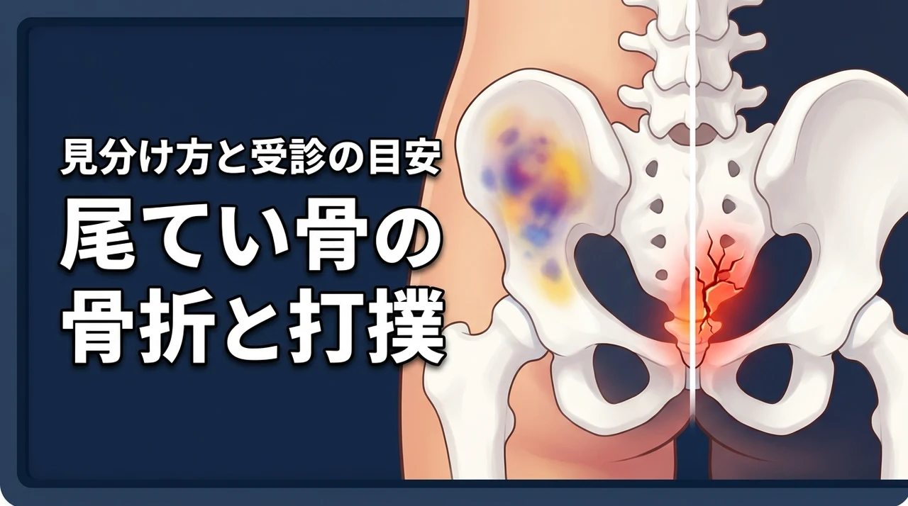尻もちで尾てい骨が痛い！骨折と打撲の違いを見分ける受診の目安を詳しく解説