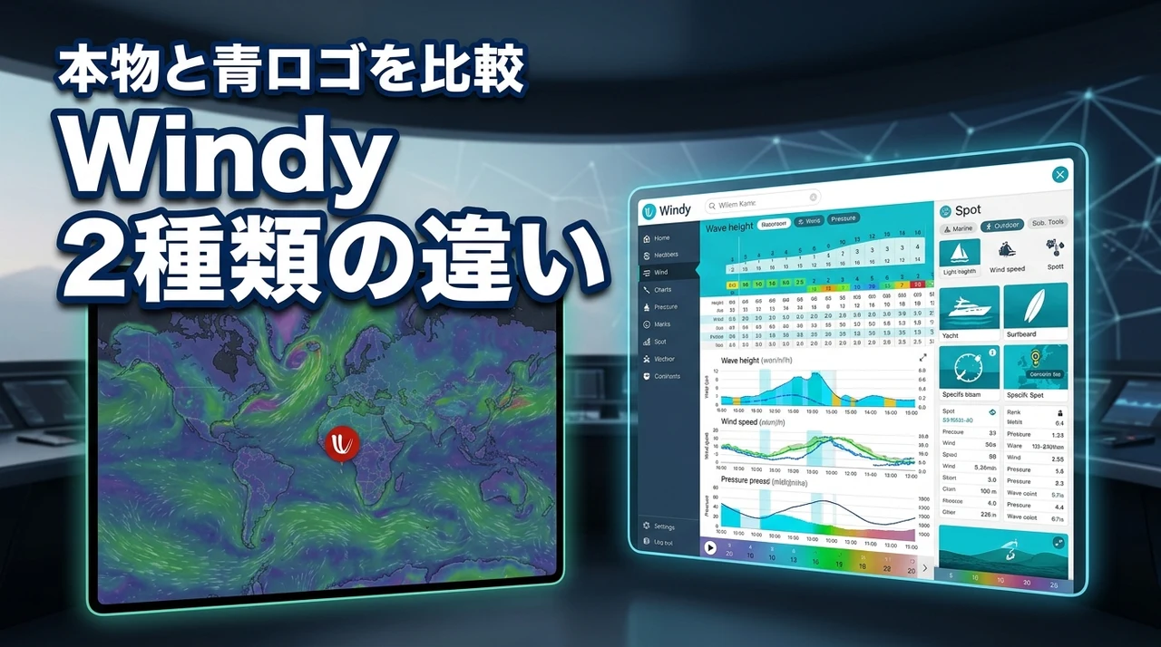 【必読】windyアプリの2種類の違い！無料の本物と青ロゴの課金リスクを比較