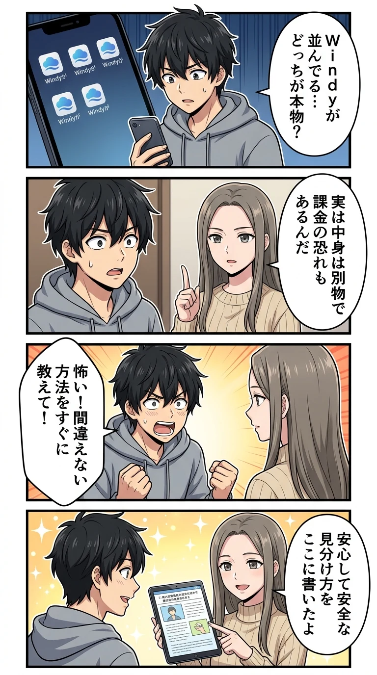 windy アプリ 2種類 違い