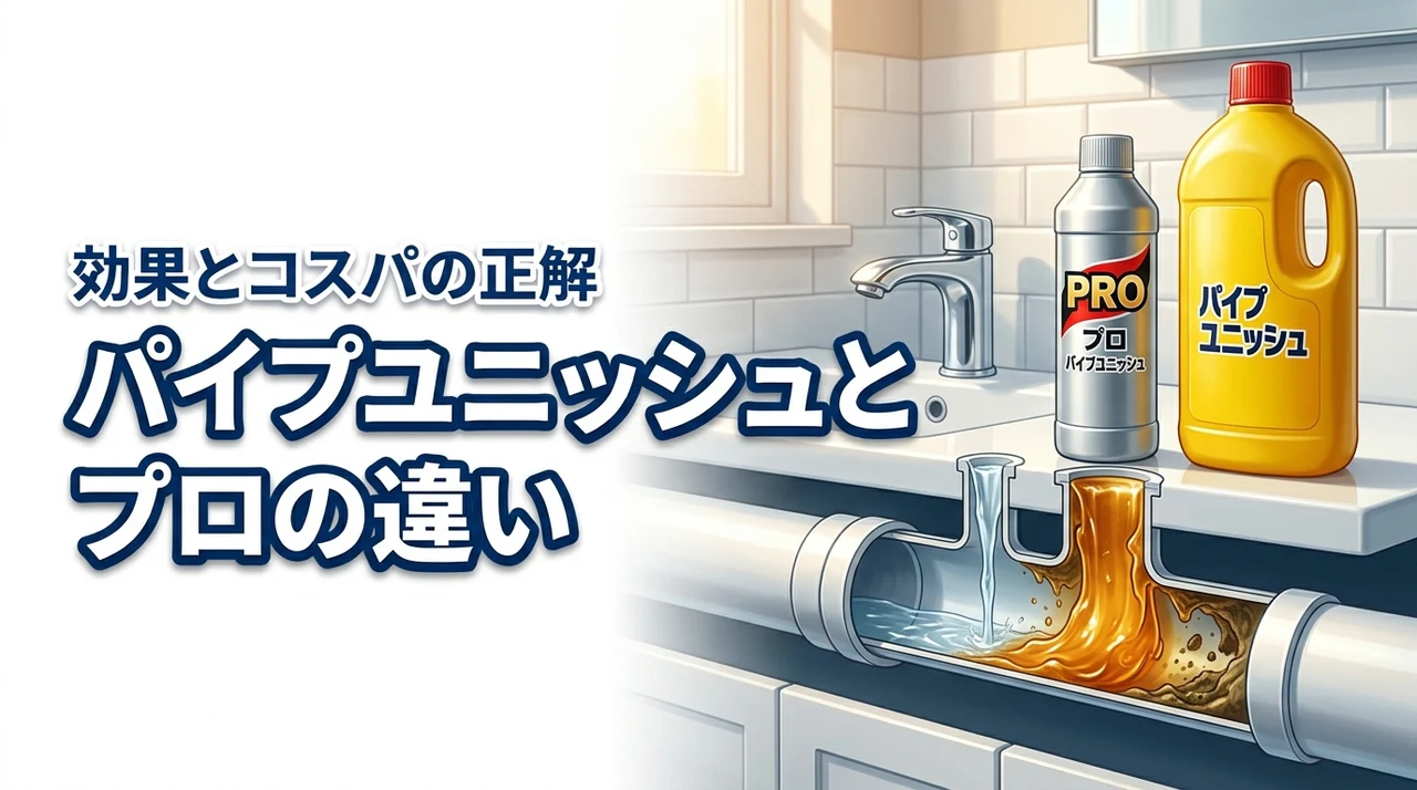 パイプユニッシュとプロの違いを即解決！効果とコスパで損しない選び方の正解