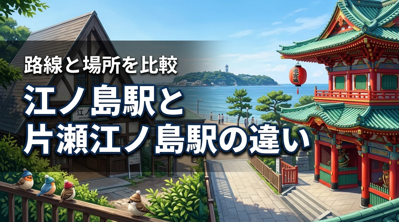 【迷う人必見】江ノ島駅と片瀬江ノ島駅の違いとは？路線や場所を詳しく比較
