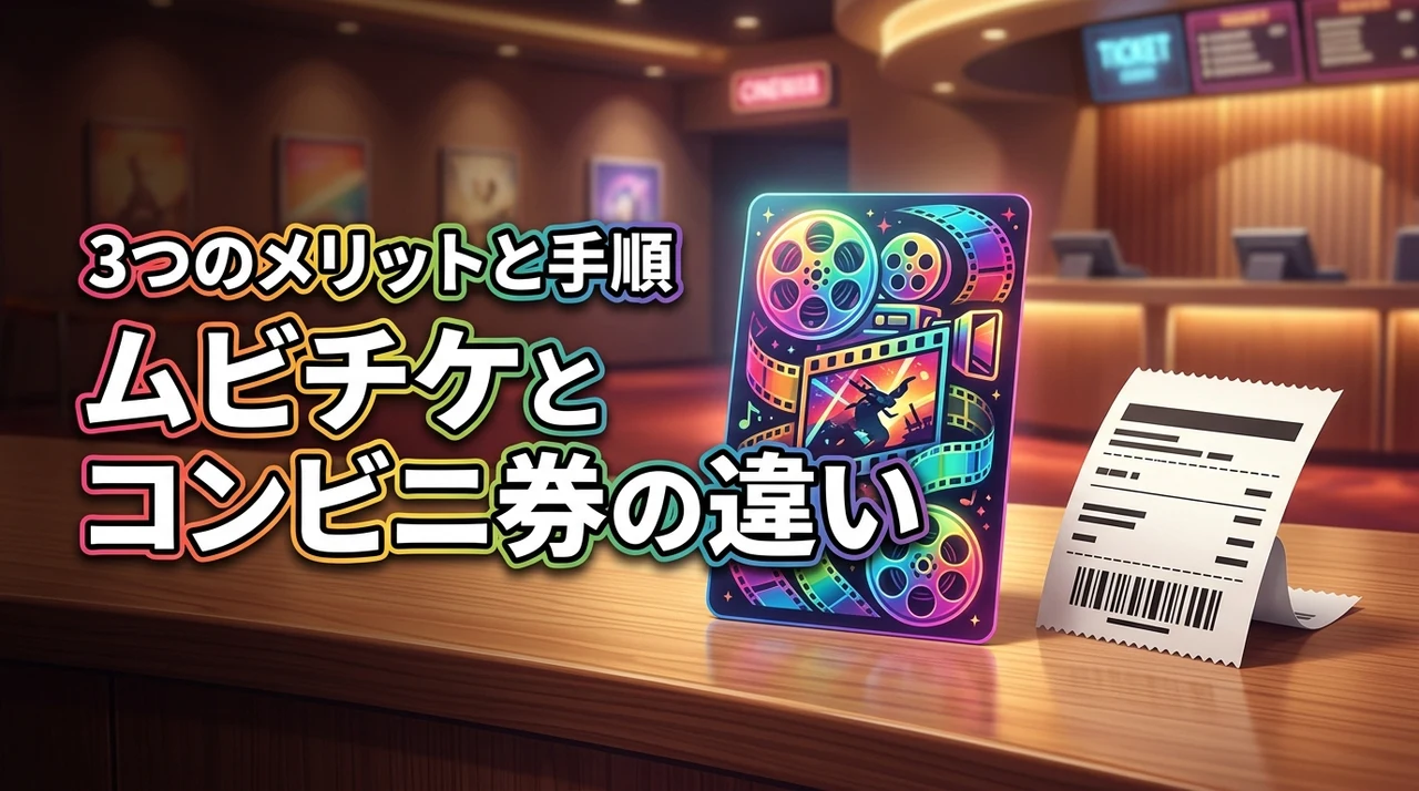 ムビチケコンビニ券とムビチケの違いは何？3つのメリットと座席指定の手順を解説