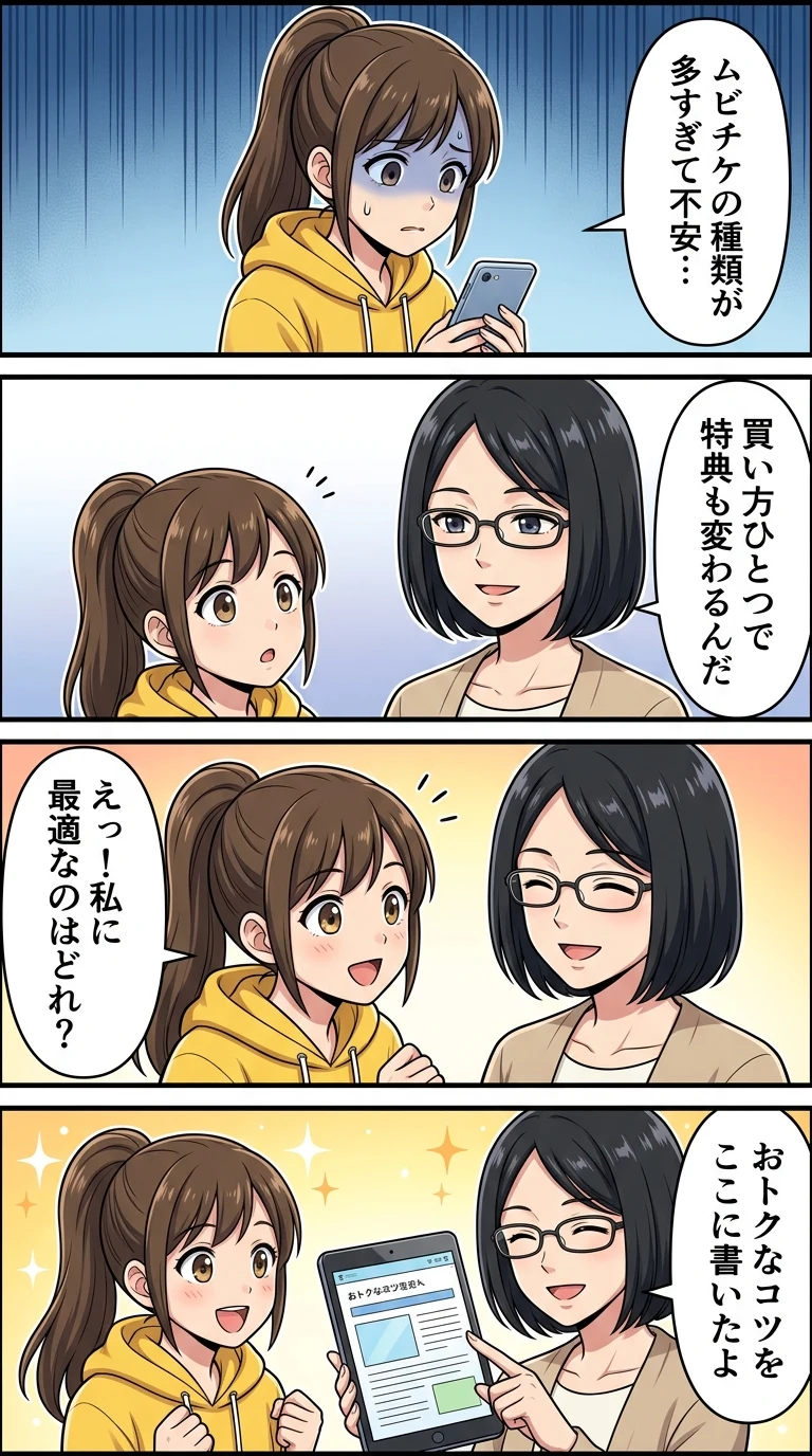 ムビチケコンビニ券 ムビチケ 違い