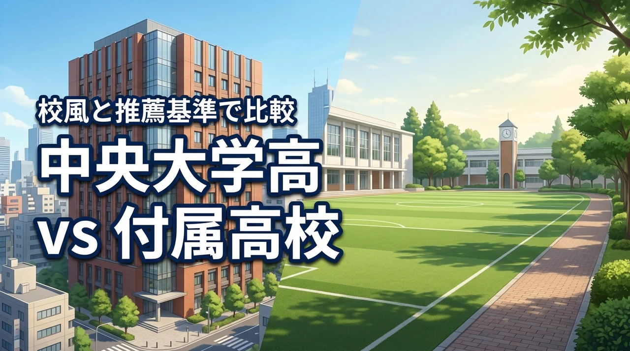 どっちが自分に合う？中央大学高校と中央大学付属高校の違いを校風や推薦基準で判断