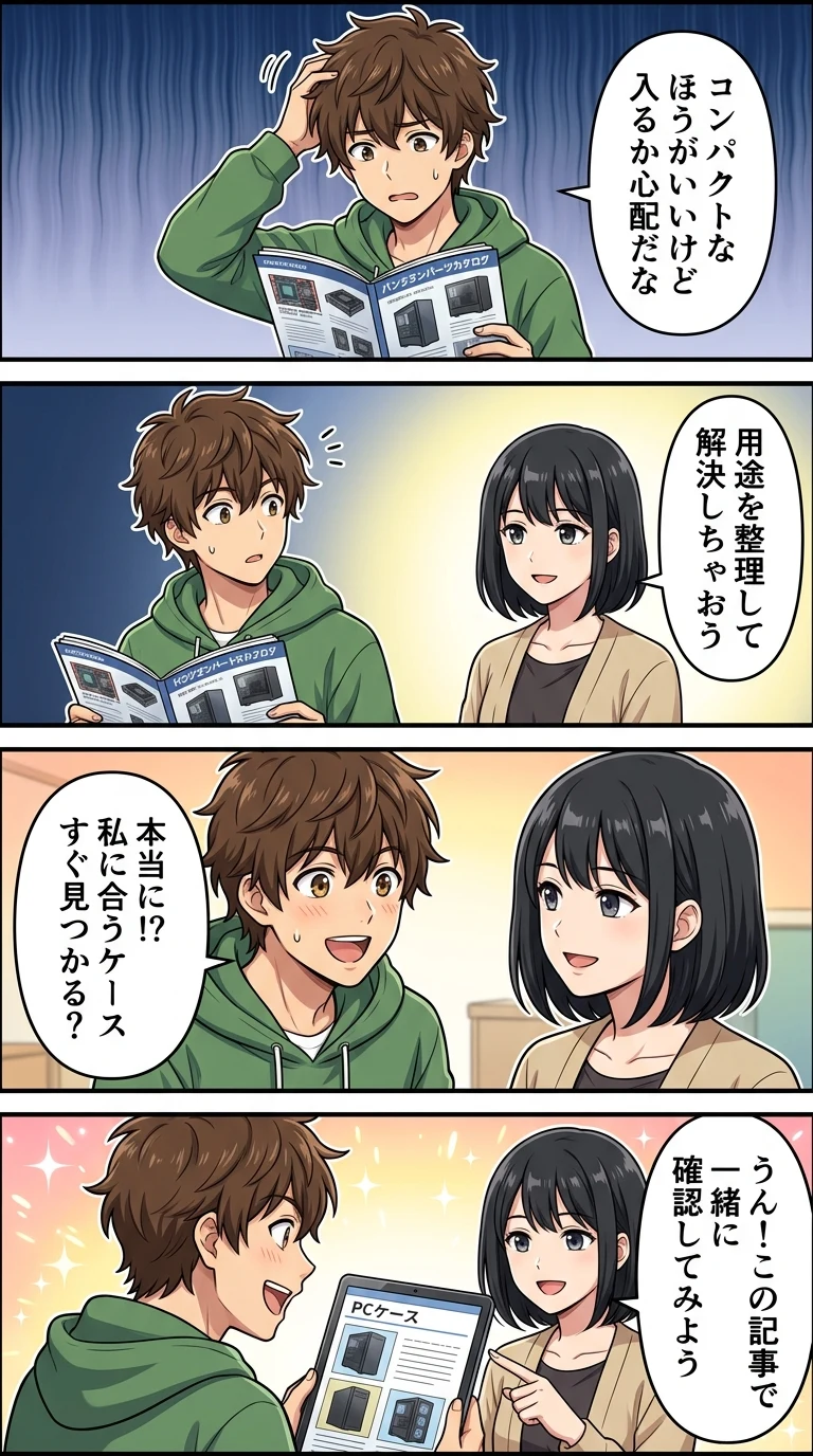 ミニタワー ミドルタワー 違い