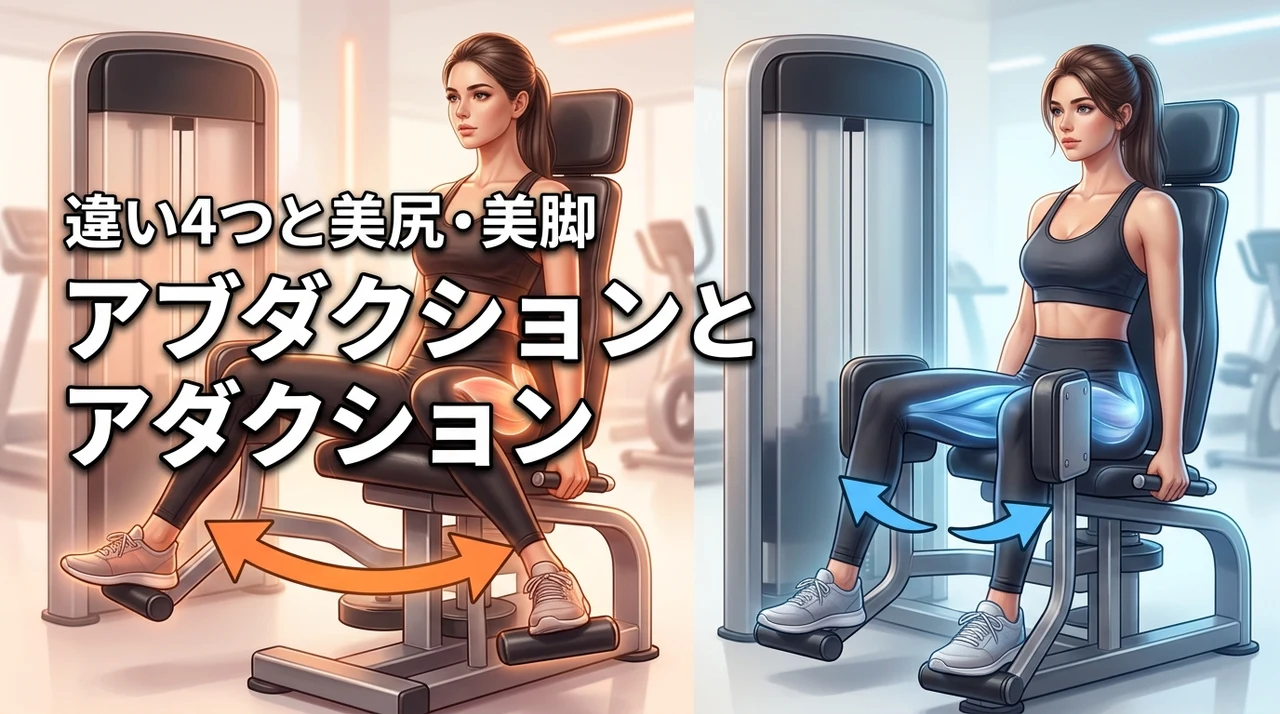 アブダクションとアダクションの違いを4つ解説！理想の美尻と美脚を作るコツ