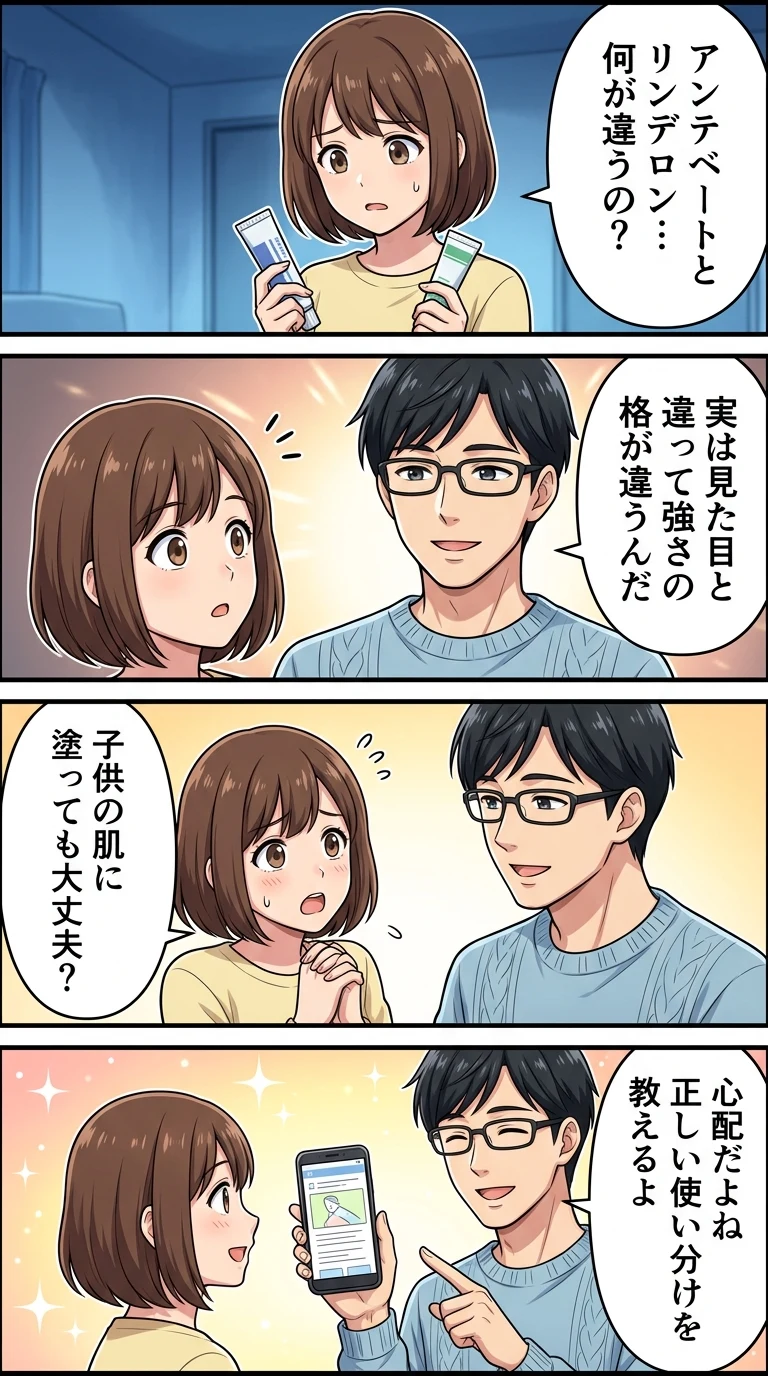 アンテベート リンデロン 違い