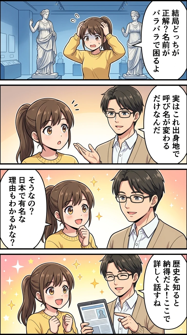 アフロディーテ ヴィーナス 違い