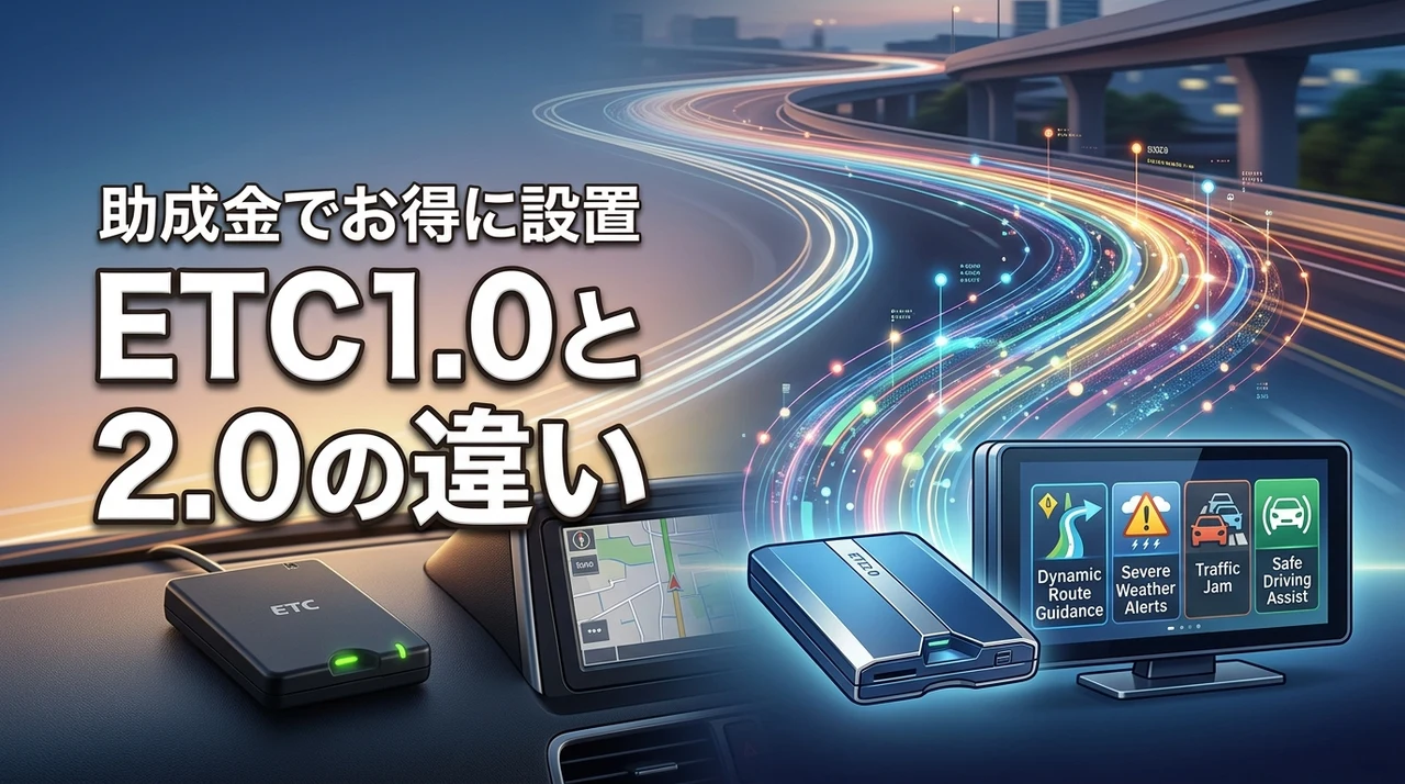 etc 1.0と2.0の違いを理解して賢く選ぼう！助成金でお得に設置するコツ