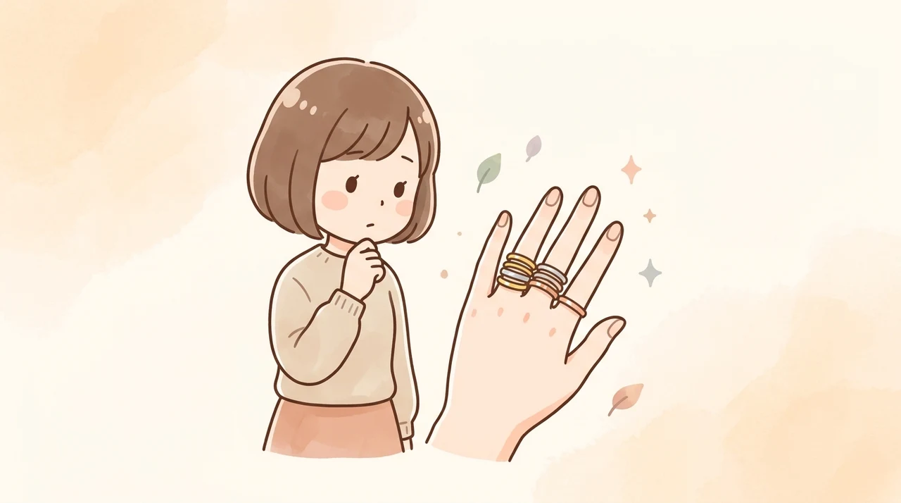 指輪の色違い重ね付けによるデメリット3つ