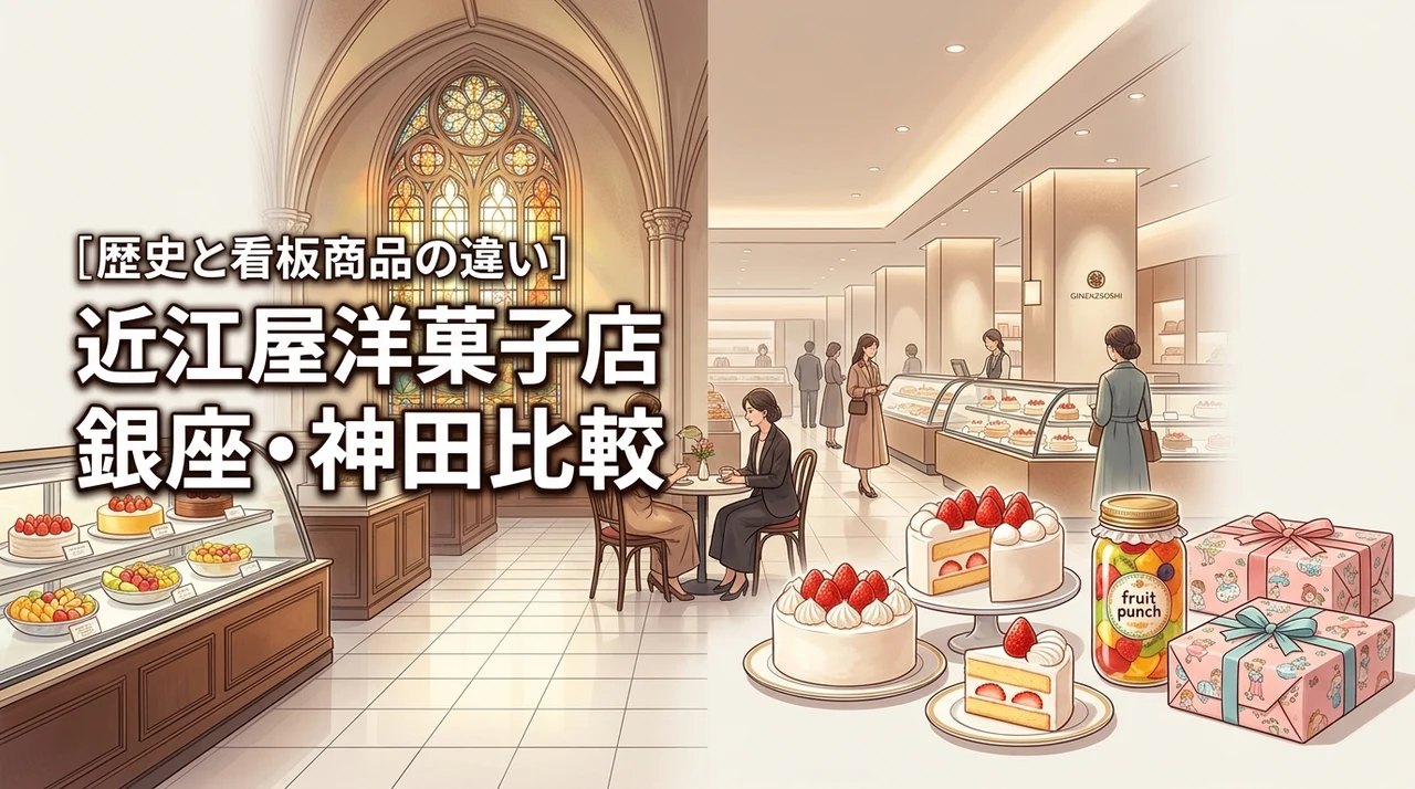 近江屋洋菓子店の銀座と神田の違いを解説！歴史や看板商品の差を知って名店を巡ろう