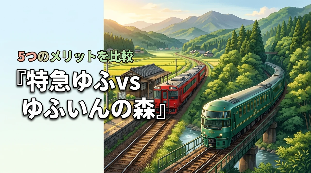 特急ゆふとゆふいんの森の違いは？5つのメリットと3つのデメリットを比較