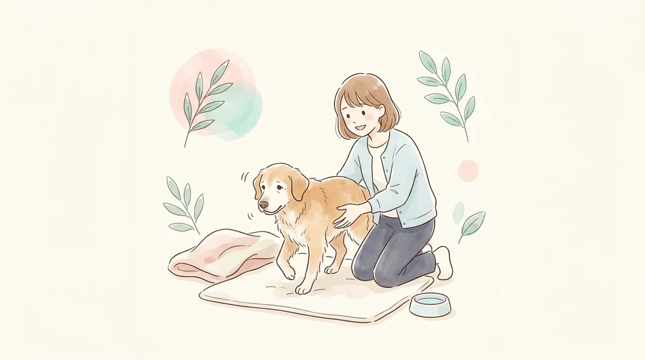 前庭疾患の犬を自宅で支えるケアとリハビリ