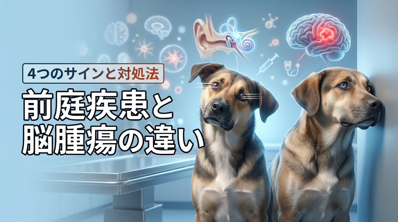 犬の前庭疾患と脳腫瘍の違いを見分ける4つのサインと緊急時の正しい対処法