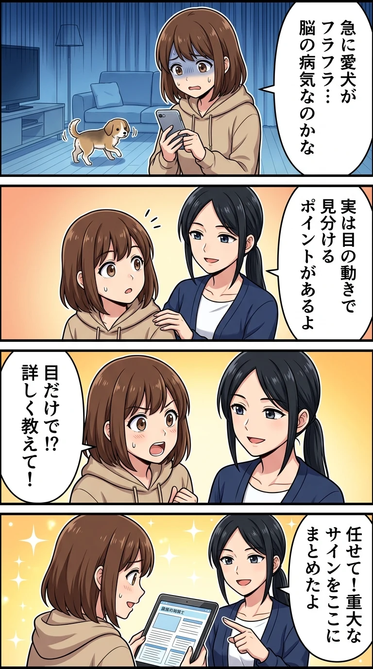 犬 前庭疾患 脳腫瘍 違い