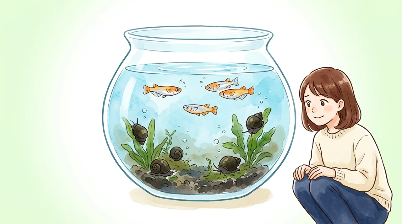 タニシをメダカと混泳させるデメリット3つ