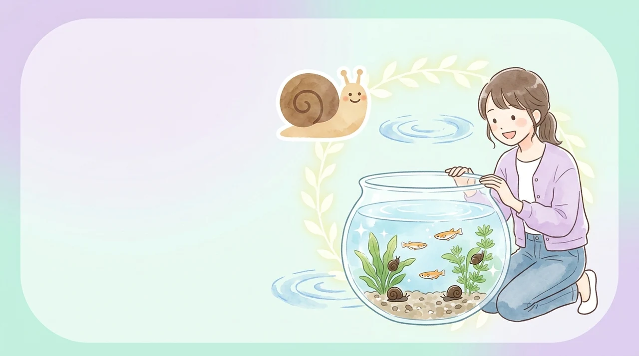 タニシをメダカと混泳させるメリット5つ