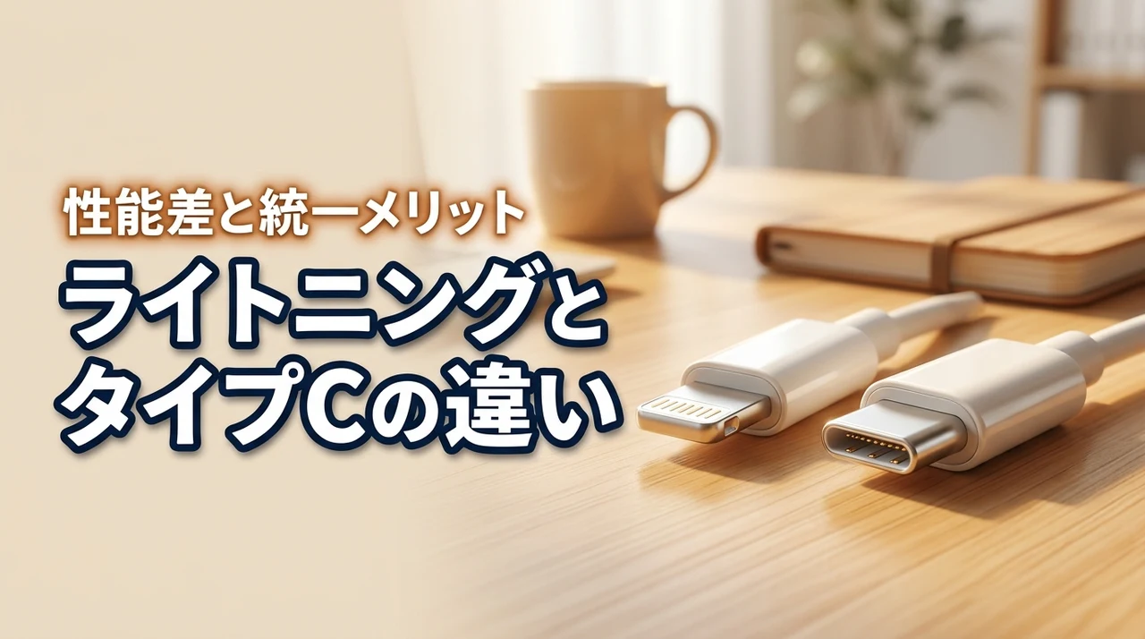 ライトニングケーブルとタイプcの違いで迷ったら？性能差と統一のメリットを解説