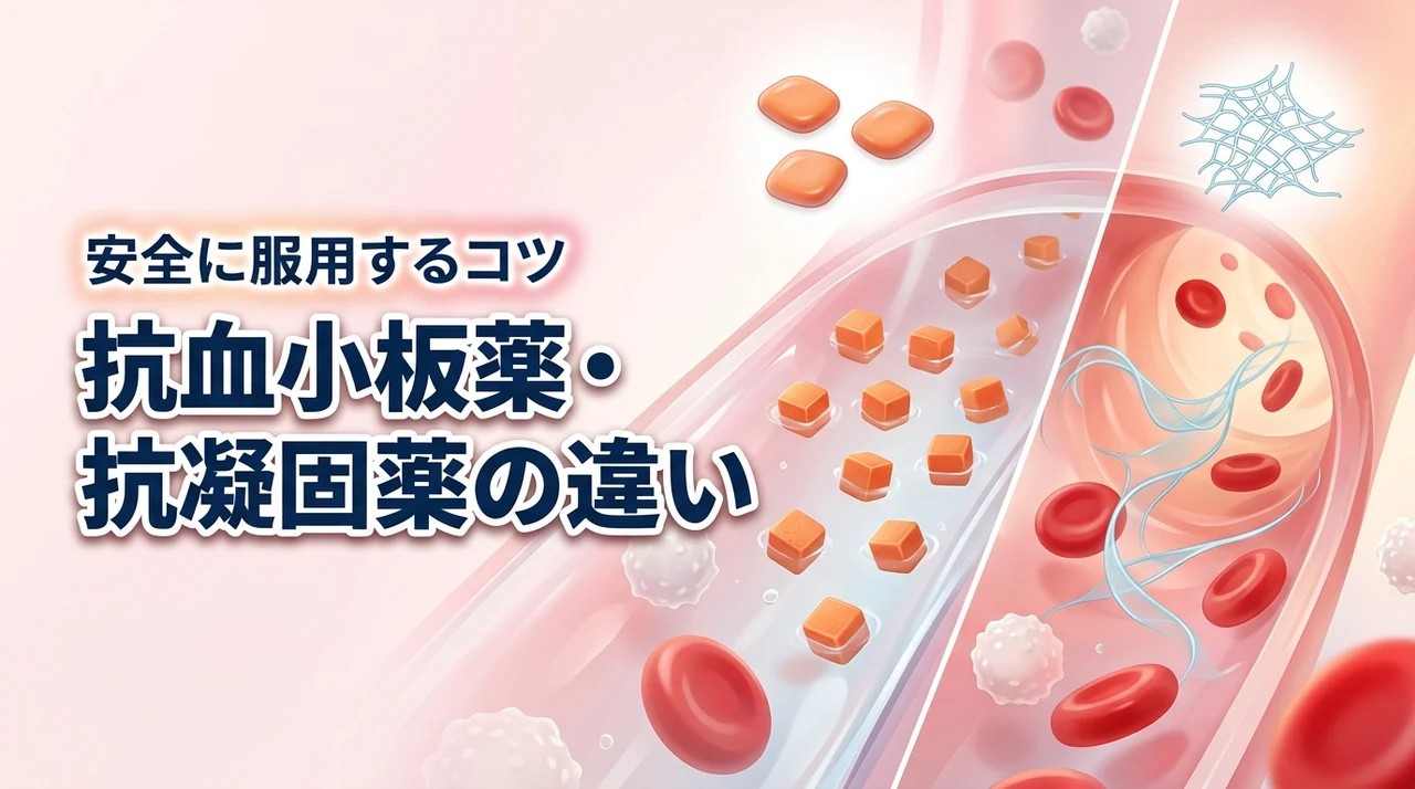 【専門家監修】抗血小板薬と抗凝固薬の違いをわかりやすく解説！安全に服用するコツ