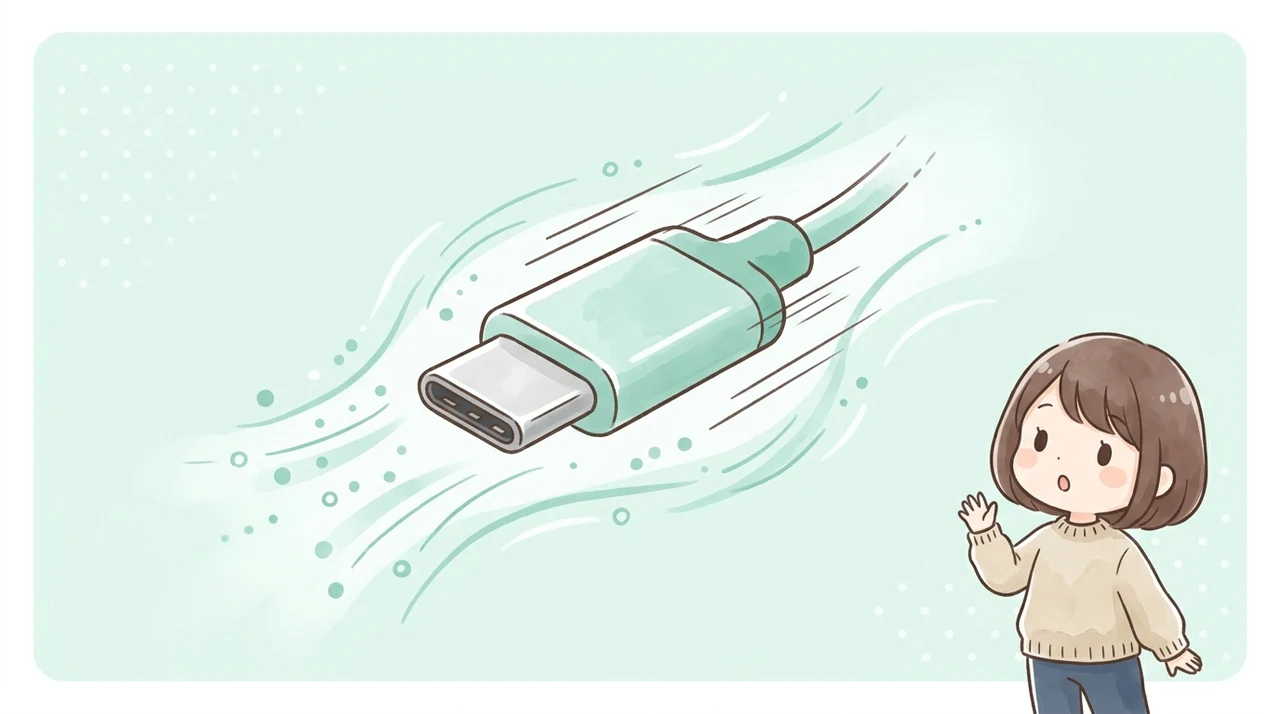 usb規格ごとの最大データ転送速度