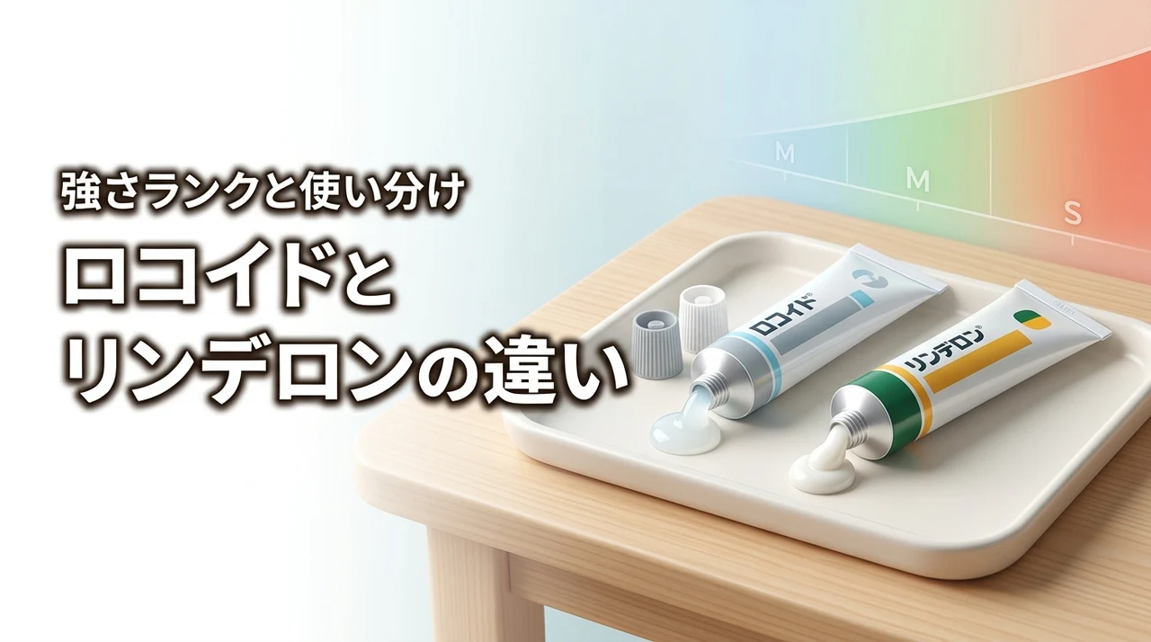 ロコイドとリンデロンの違いを3つのポイントで解説！強さのランクと使い分け方