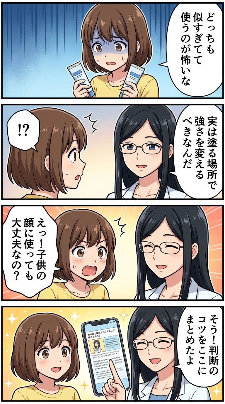 ロコイド リンデロン 違い